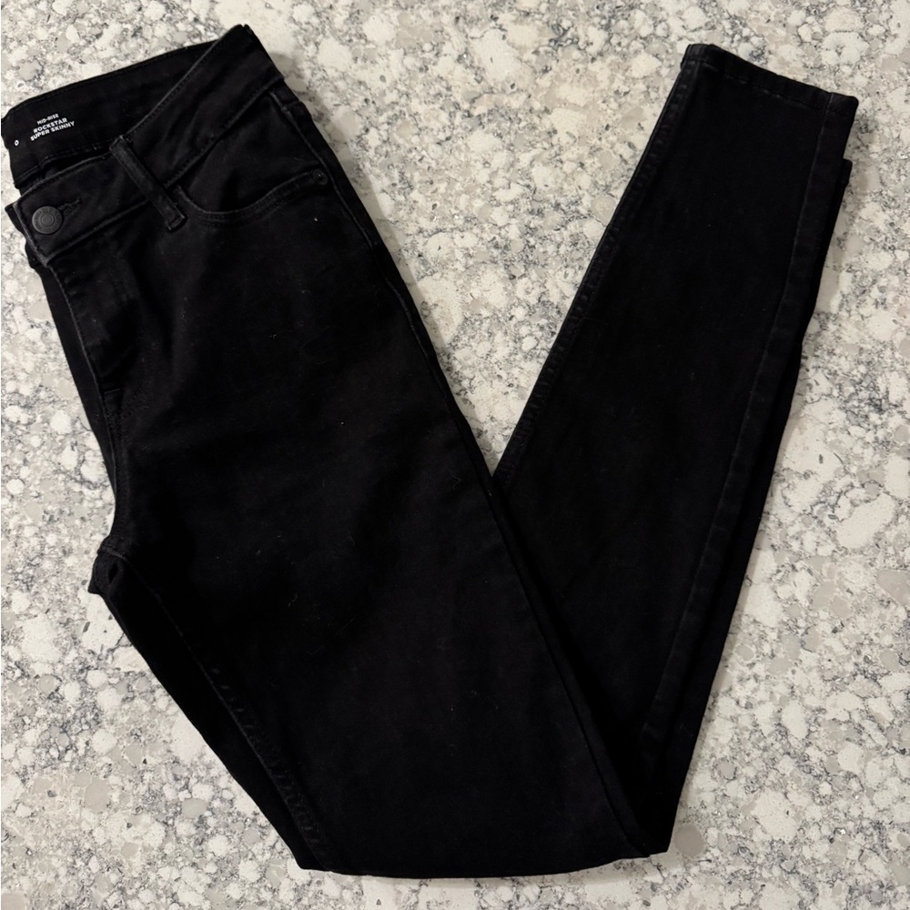 Mid-Rise Rockstar Super-Skinny Jeans